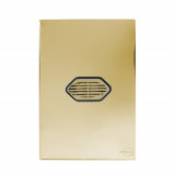 Conjunto Campainha Cigarra (SOM) 4x2 - Novara Dourado Cromado